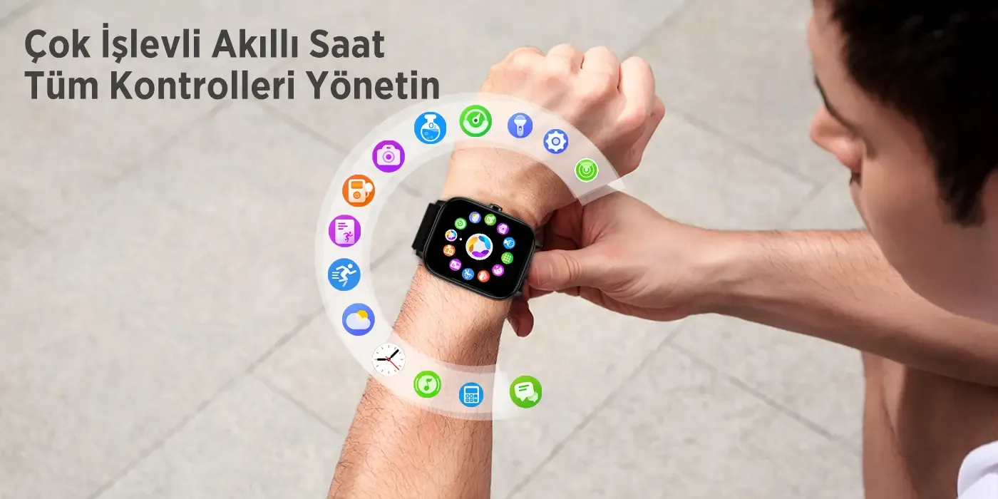 SW03 2.01” TFT Geniş Ekran, Spor Sağlık Takibi