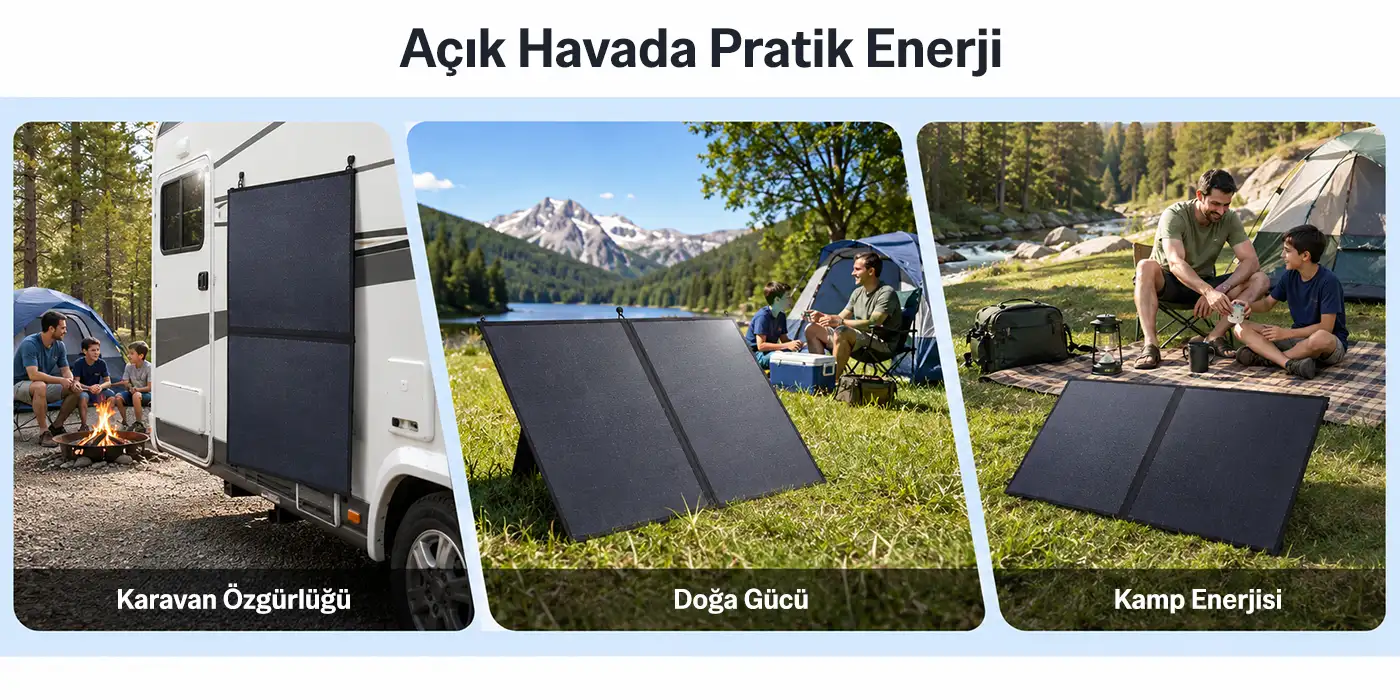 SY-S100W 100W Taşınabilir Katlanabilir Solar Şarj Power