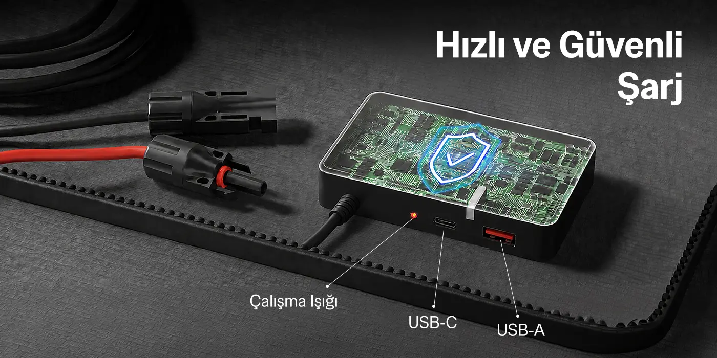 SY-S200W 200W Taşınabilir Katlanabilir Solar Şarj Power