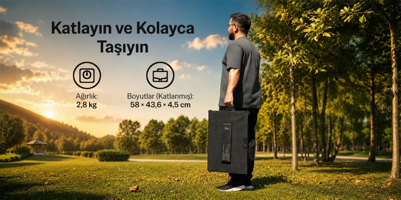 SY-S200W 200W Taşınabilir Katlanabilir Solar Şarj Power