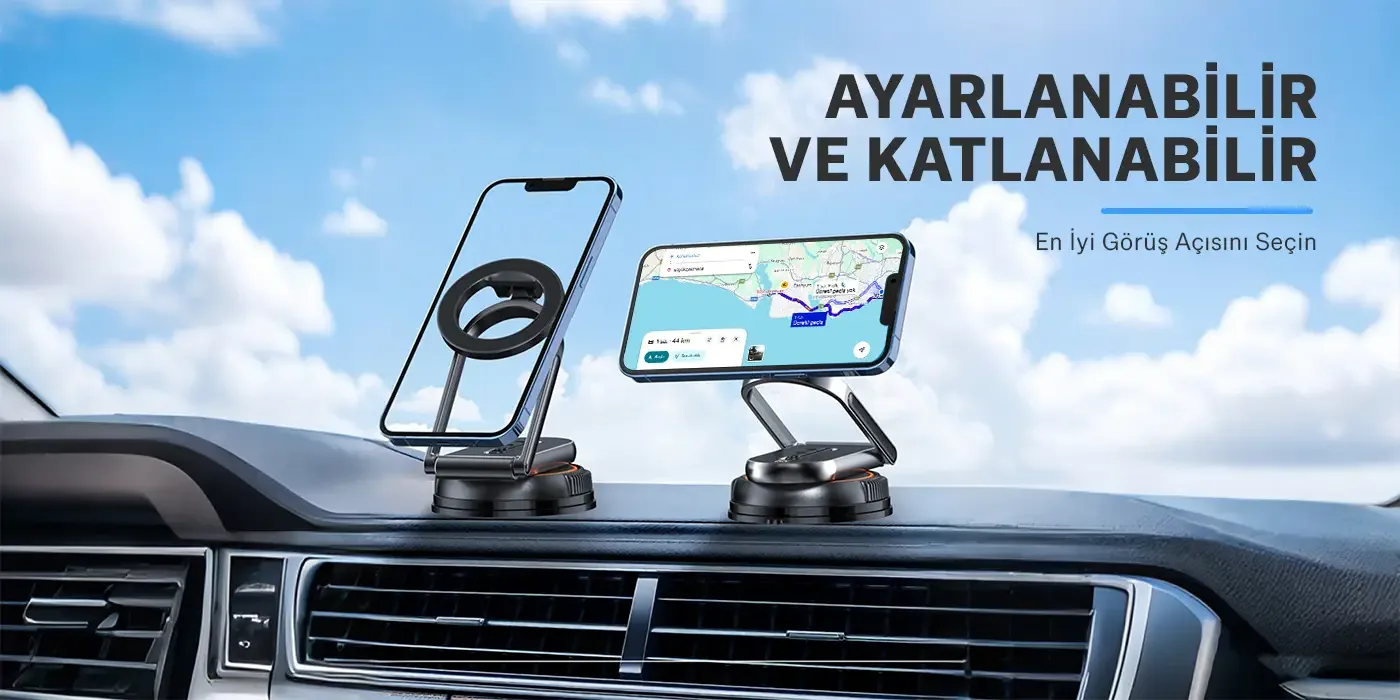 TCH02 Güçlü Vakum Özellikli 360° Ayarlanabilir Cam