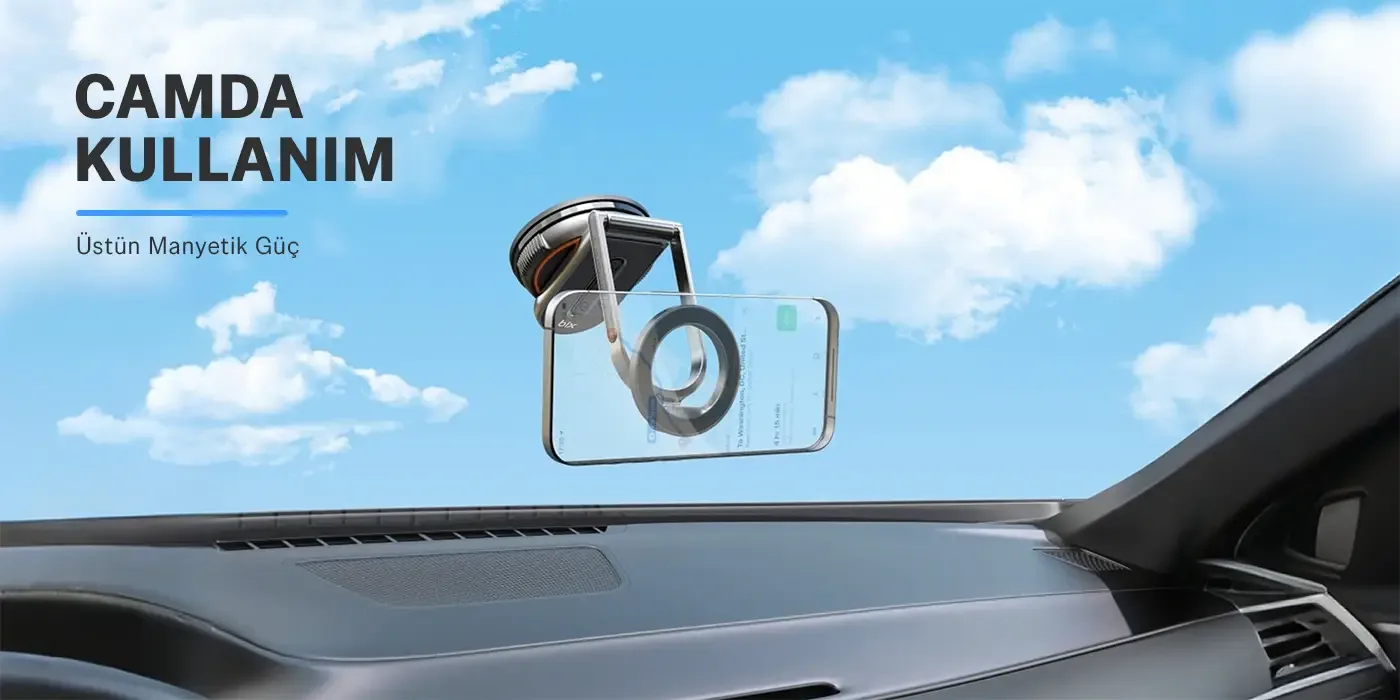 TCH02 Güçlü Vakum Özellikli 360° Ayarlanabilir Cam