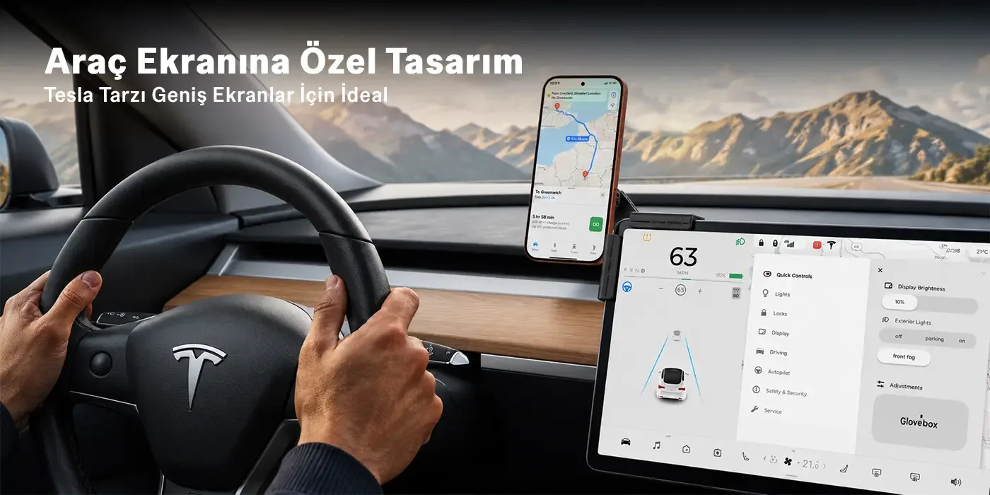 TCH03 Çok Açılı Ayarlanabilir Araç Ekranı ve Monitör