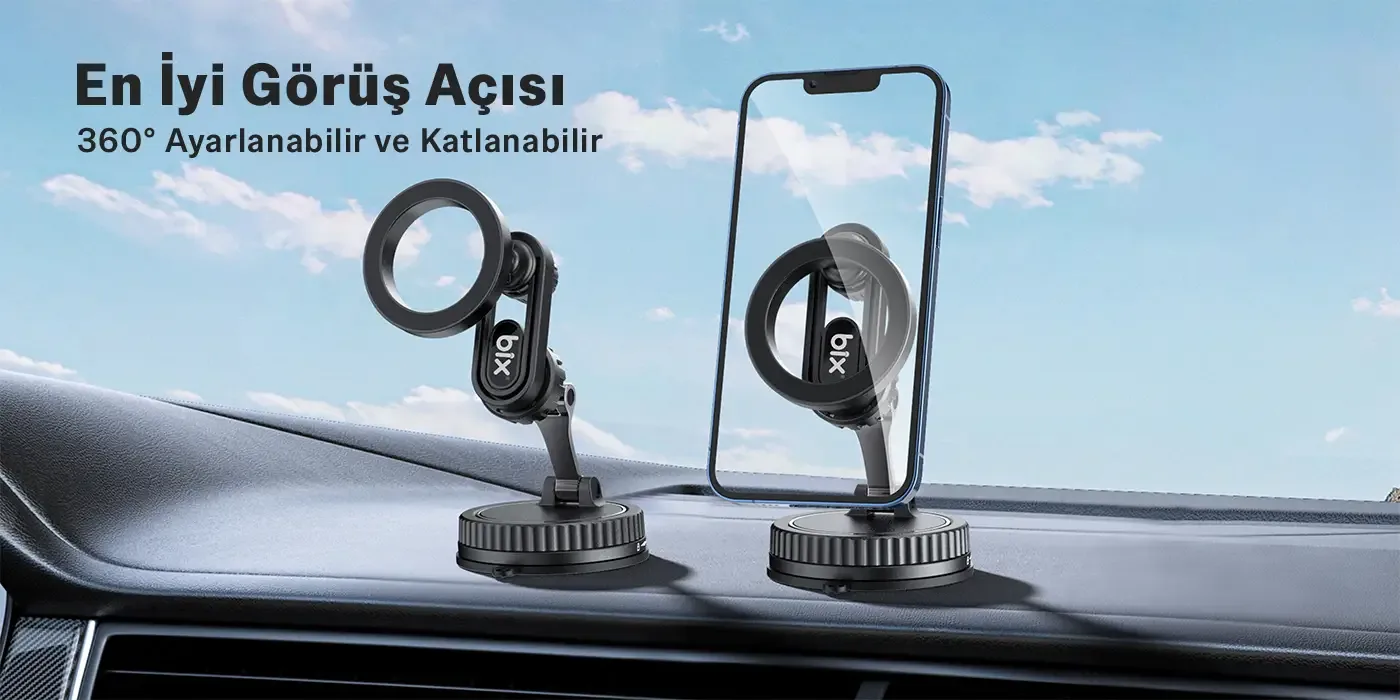 TCH04 Güçlü Vakum Özellikli 360° Ayarlanabilir Cam