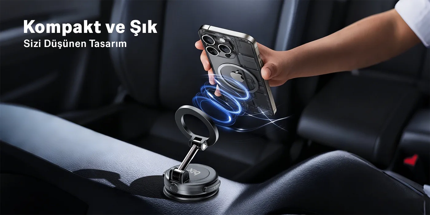 TCH05 360° Derece Dönebilen Vakumlu Manyetik Mıknatıslı