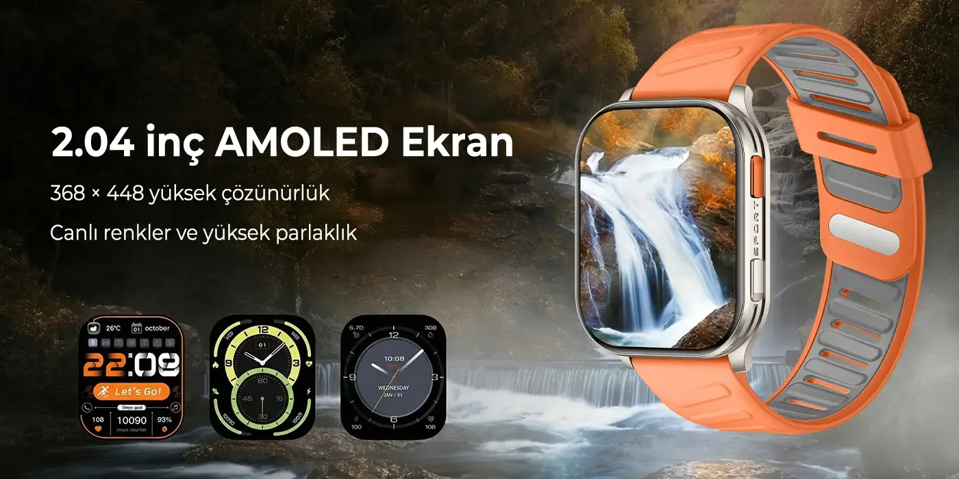 TSW4 47mm İnce 2.04” AMOLED Ekranlı Akıllı Saat
