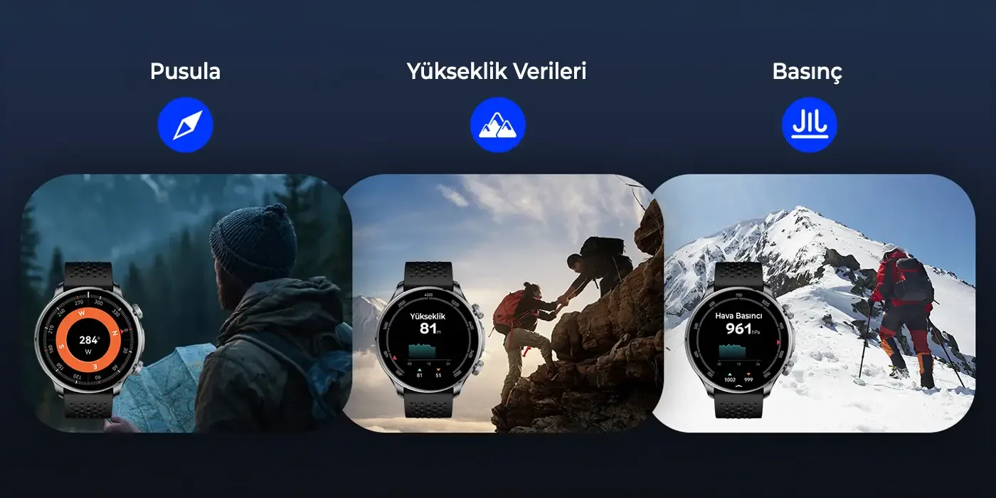 TSW6 48mm Retina 1.6” AMOLED GPS Akıllı Saat Siyah – AI