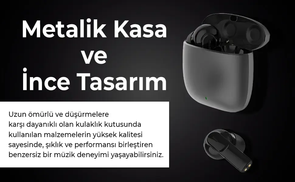 Soundcraft TW4 Bluetooth 5.4 Metalik Kasalı IPX4 Su