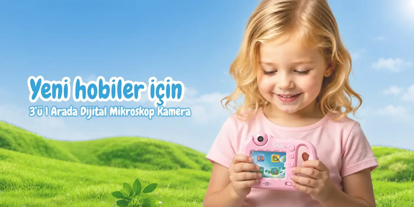 Bix Kids W1 900X Yakınlaştırmalı Taşınabilir Dijital