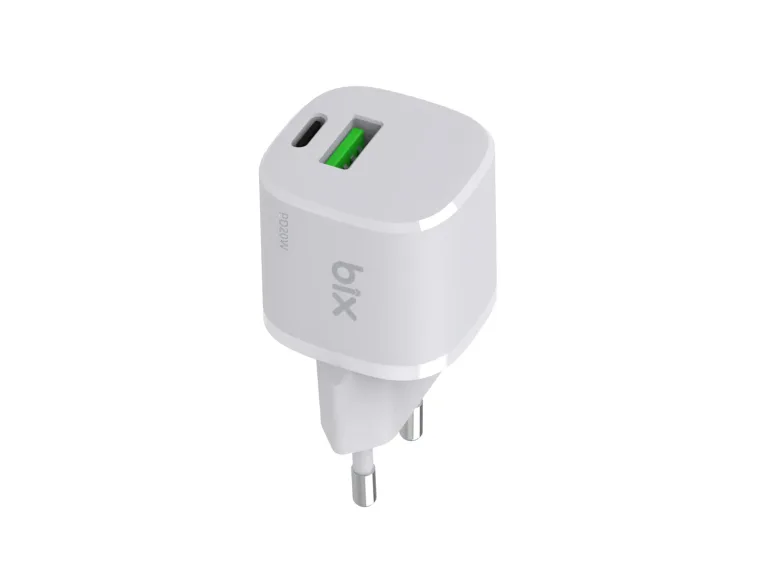 BX2P20G GaN PD 20W Type-C ve USB-A QC 18W Çift Portlu — görsel 3