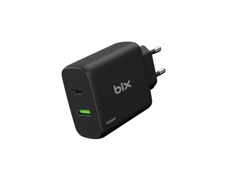 BX2P65G GaN PD 65W Type-C ve USB-A QC 18W Çift Portlu