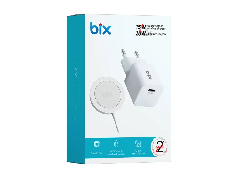 BXMG20 15W Manyetik Kablosuz Şarj Cihazı ve 20W GaN — görsel 6