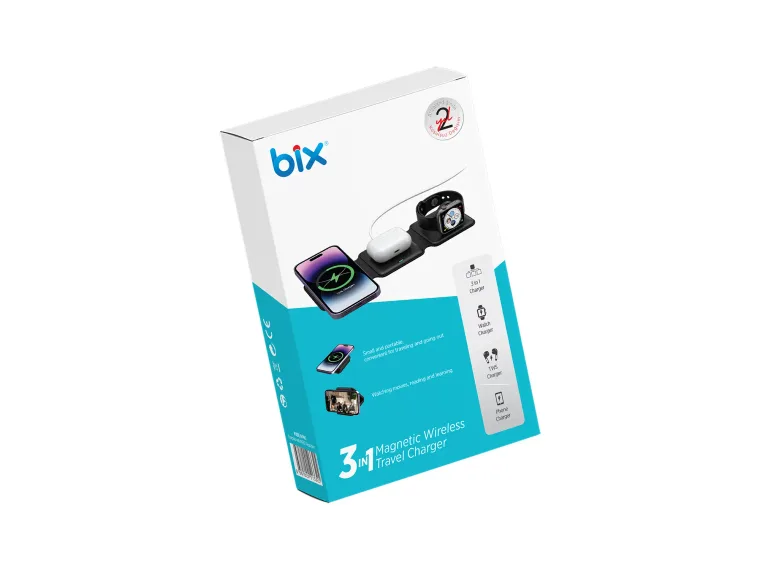 BXMW2 15W 3’ü 1 Arada iPhone Apple Watch AirPods Uyumlu — görsel 6
