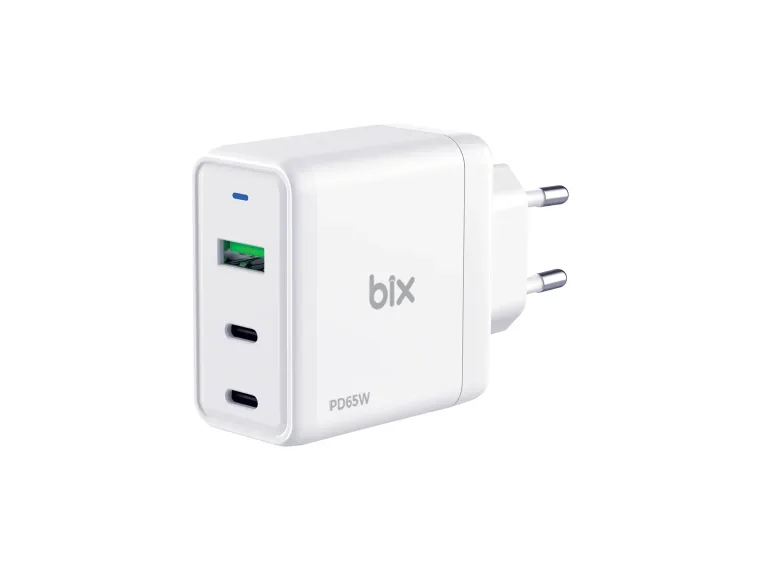 BX3P65G GaN 65W USB QC 3.0 ve 2*Type-C PD 3.0 Üç Portlu