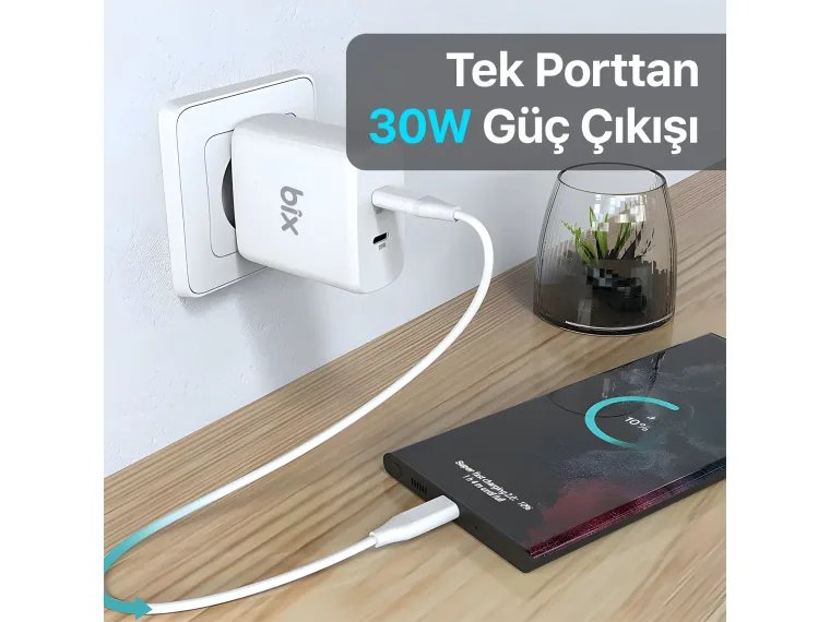 BX2P50 50W Type-C PD 3.0 Çift Çıkışlı Hızlı Şarj Cihazı — görsel 5