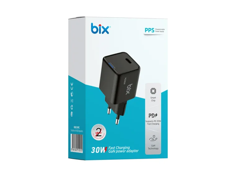 BX1P30G GaN 30W Type-C PD Akım Korumalı ve LED — görsel 5