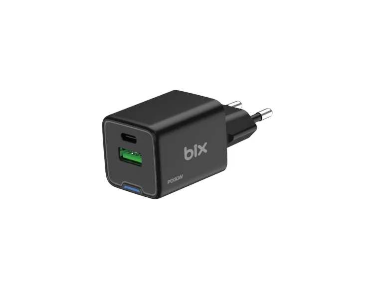BX2P30G GaN PD 30W Type-C ve USB-A QC 18W Çift Portlu