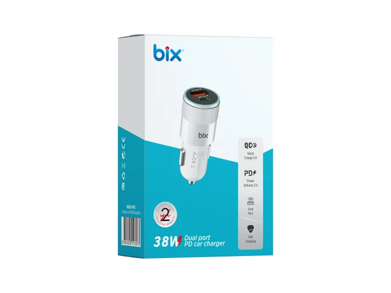 BXCCP38WT 38W USB QC 3.0 18W ve Type-C PD 20W Çift — görsel 5