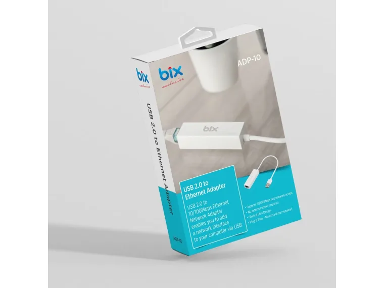 ADP-10 USB 2.0 to RJ45 100Mbps Ethernet Dönüştürücü — görsel 5
