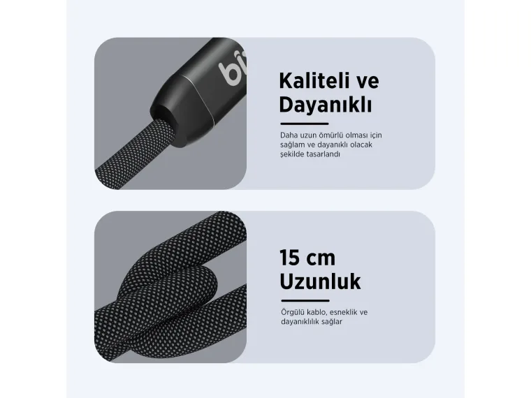 ADP-13 Type-C to Çift Type-C Kulaklık ve 15W Hızlı Şarj — görsel 5