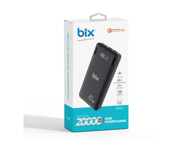PB202 20000mAh 45W PD Laptop Şarj Edebilen Üç Portlu — görsel 5