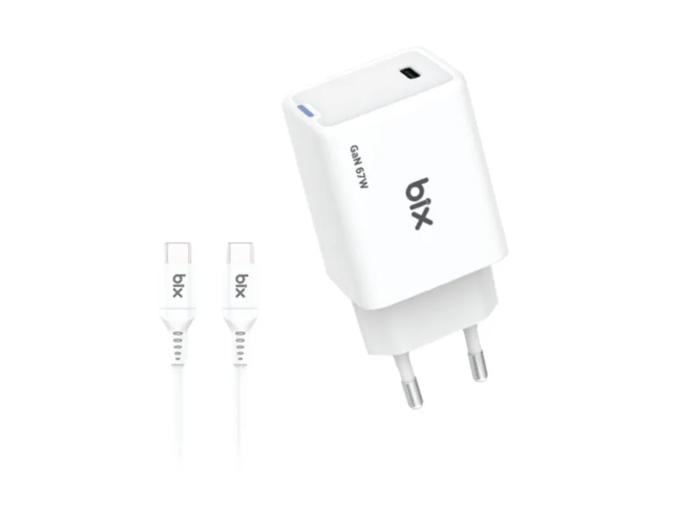 Bix BX1P65G 67W USB-C GaN Şarj Adaptörü