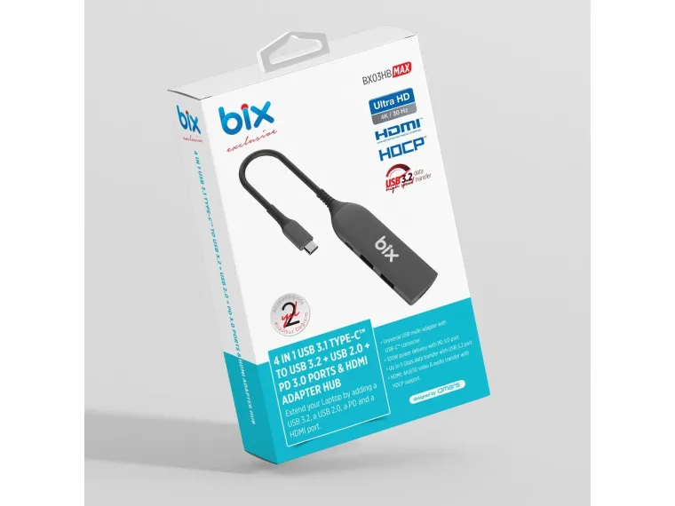 BX03HB MAX Type-C to 4K HDMI Ethernet USB PD — görsel 5