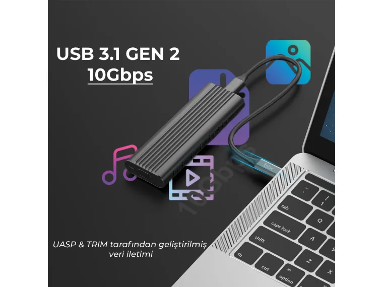 BX05HD USB 3.1 Gen2 10Gbps Yüksek Hızlı Type-C to NVMe — görsel 4