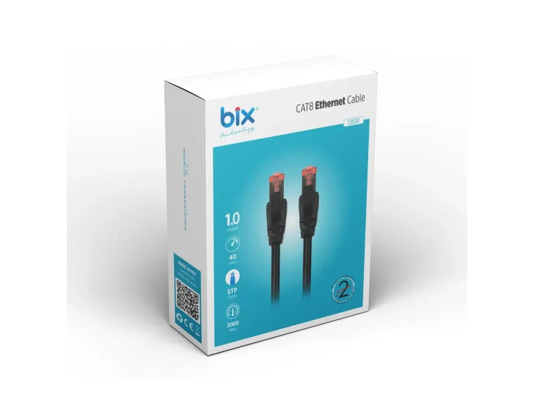 Bix Cat8 40Gbps Veri Aktarım 2000MHz STP Ethernet — görsel 3
