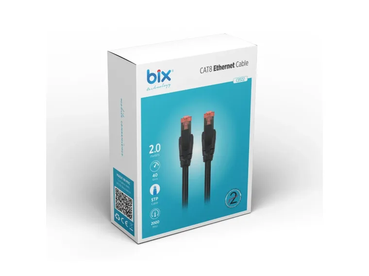 Bix Cat8 40Gbps Veri Aktarım 2000MHz STP Ethernet — görsel 3