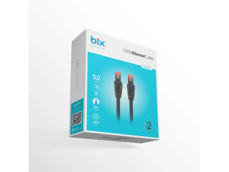 Bix Cat8 40Gbps Veri Aktarım 2000MHz STP Ethernet — görsel 3