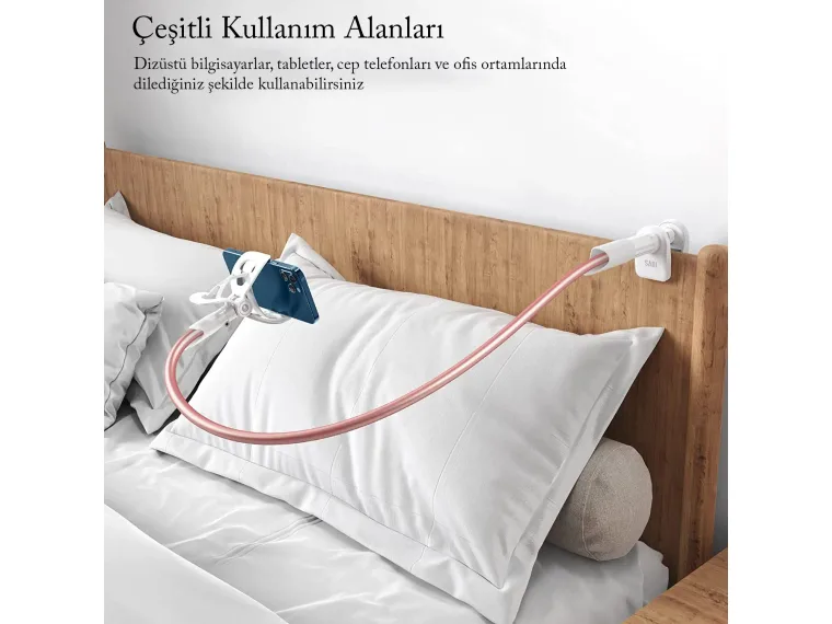 Bix Saiji IVY-85 Akrobat Esnek Telefon Tutucu Pembe — görsel 4