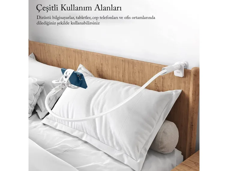 Bix Saiji IVY-85 Akrobat Esnek Telefon Tutucu Beyaz — görsel 4