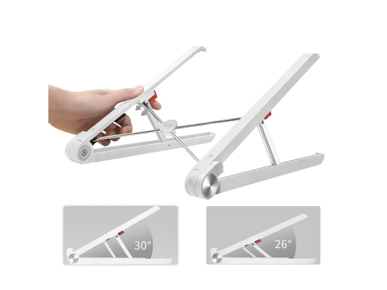 Bix Saiji X1 Alüminyum Notebook Laptop Standı Beyaz — görsel 4