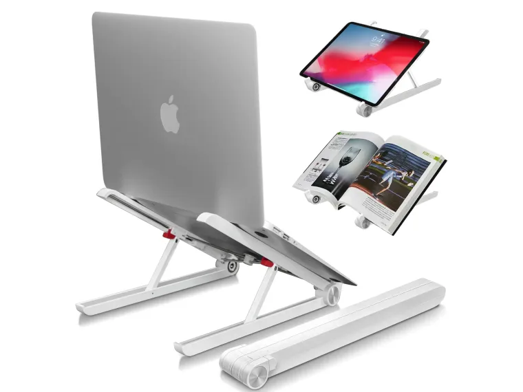 Bix Saiji X1 Alüminyum Notebook Laptop Standı Beyaz — görsel 6