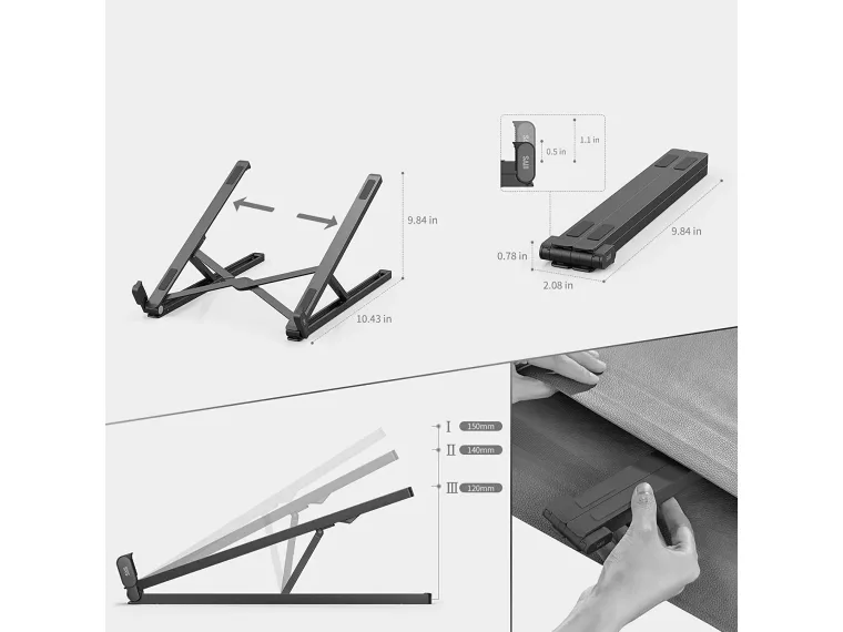 Bix Saiji X2 Taşıma Çantalı Alüminyum Notebook Laptop — görsel 6