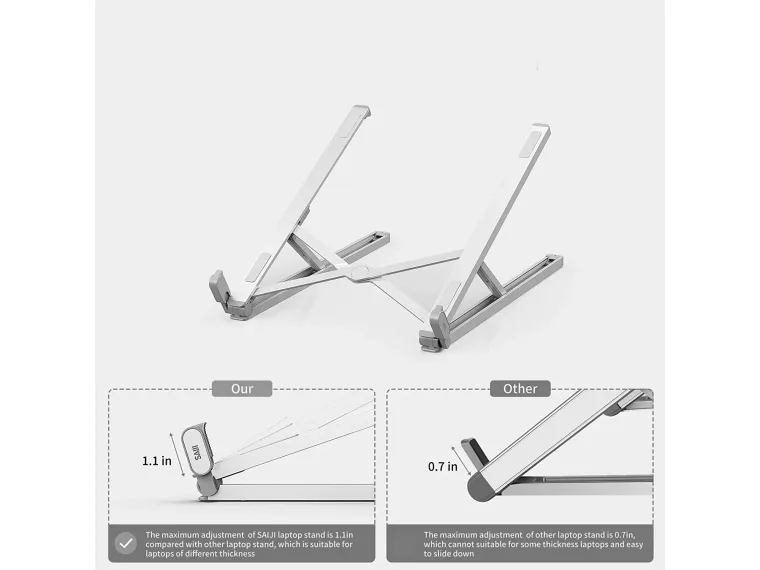 Bix Saiji X2 Taşıma Çantalı Alüminyum Notebook Laptop — görsel 5