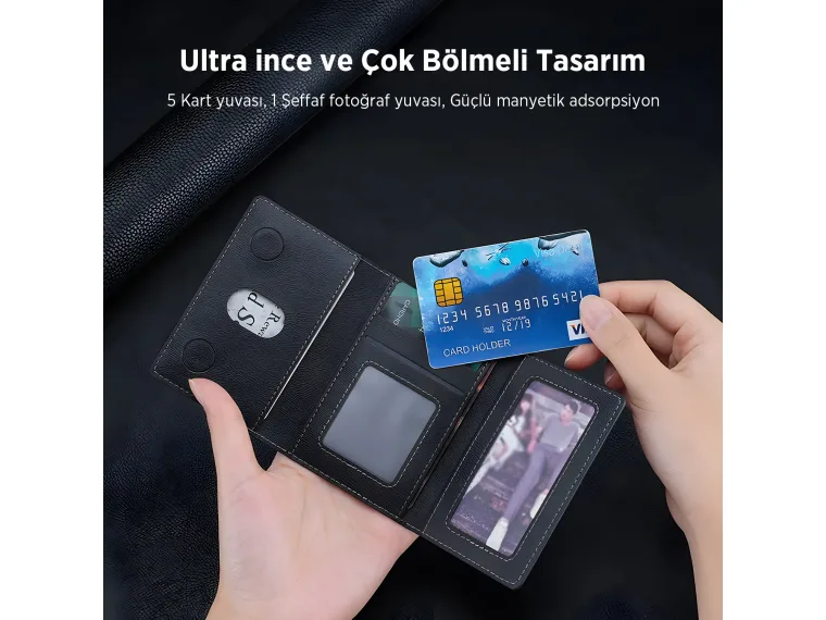 Bix TMW3 MagSafe Uyumlu, Slim Tutuş ve Çoklu Kart — görsel 4