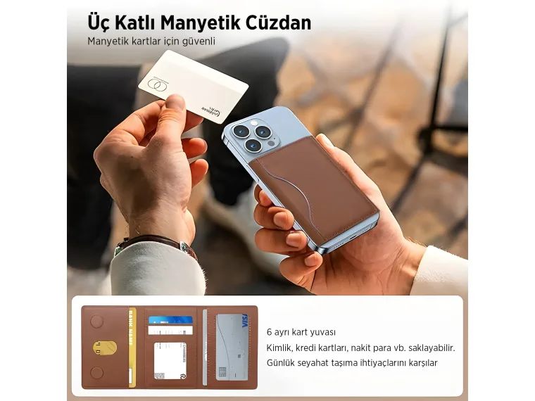 Bix TMW3 MagSafe Uyumlu, Slim Tutuş ve Çoklu Kart — görsel 7