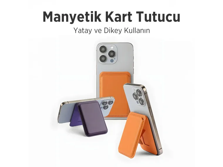 Bix TMW4 MagSafe Uyumlu Kart Taşıma ve Telefon Stand — görsel 7