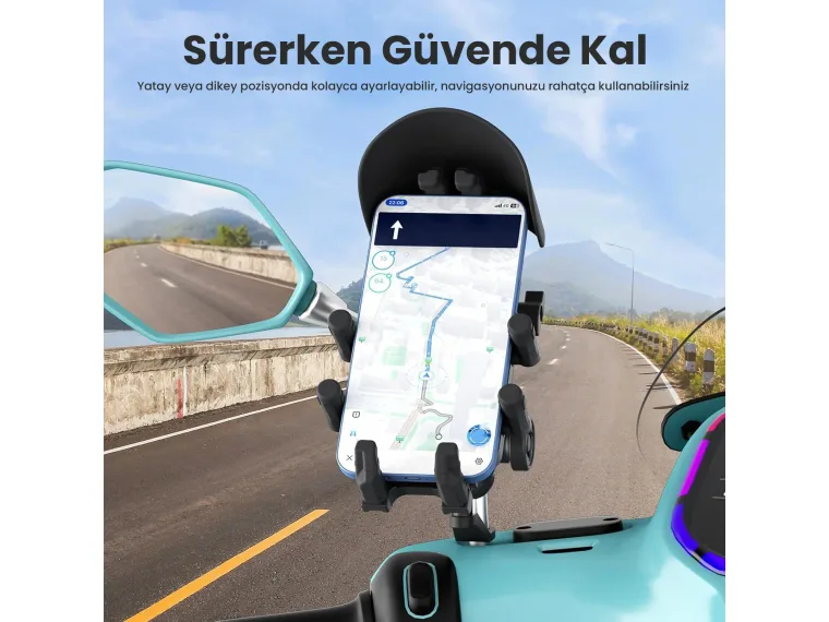 BMPH05 Güneş ve Yağmur Korumalı Ayna Bağlantılı 360° — görsel 5