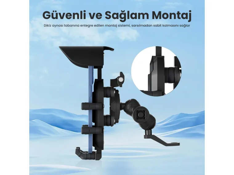 BMPH05 Güneş ve Yağmur Korumalı Ayna Bağlantılı 360° — görsel 6