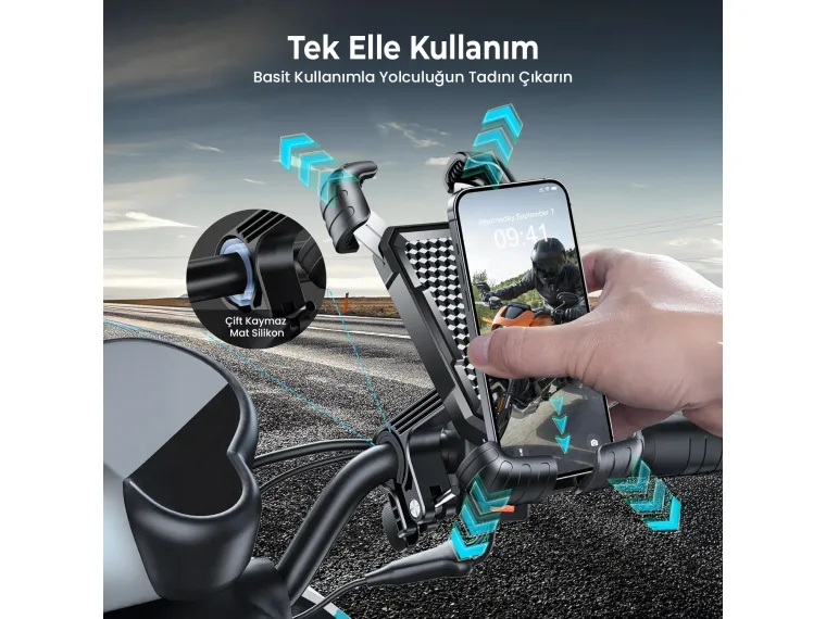 BPH02 360° Derece Ayarlanabilen Gidon Bağlantılı — görsel 7