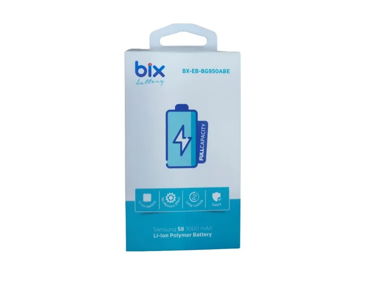 Bix Samsung Galaxy S8 için 3000mAh Kapasiteli Li-ion