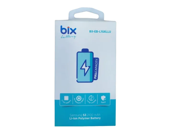 Bix Samsung Galaxy S3 için 2100mAh Kapasiteli Li-ion