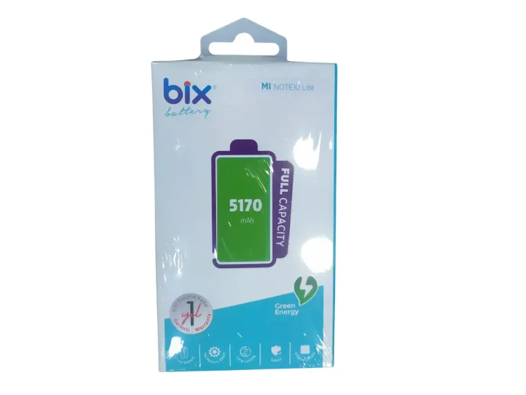 Bix Mi Note10 Lite için 5170mAh Kapasiteli Batarya