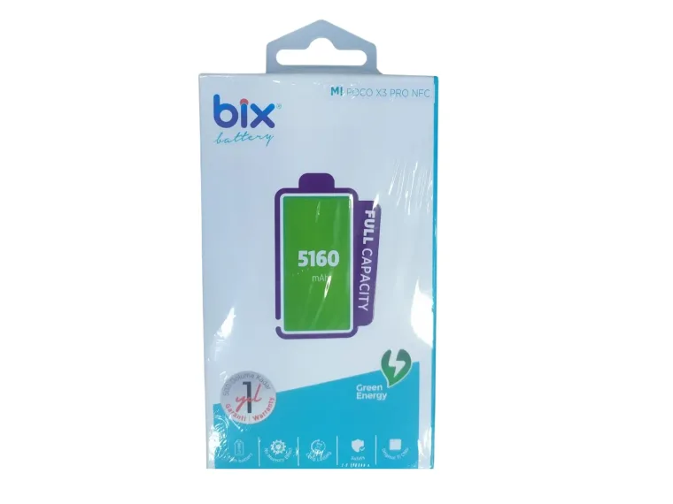 Bix Mi Poco X3 Pro NFC için 5160mAh Kapasiteli Batarya