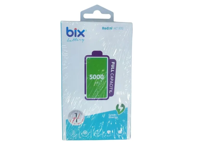 Bix Xiaomi Redmi Note 12 için 5000mAh Kapasiteli