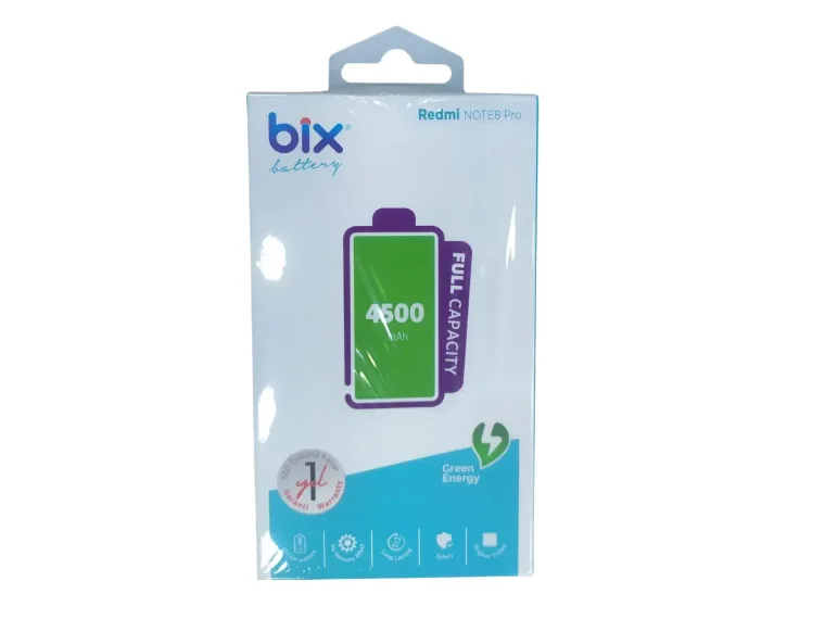 Bix Xiaomi Redmi Note 8 Pro için 4500mAh Kapasiteli