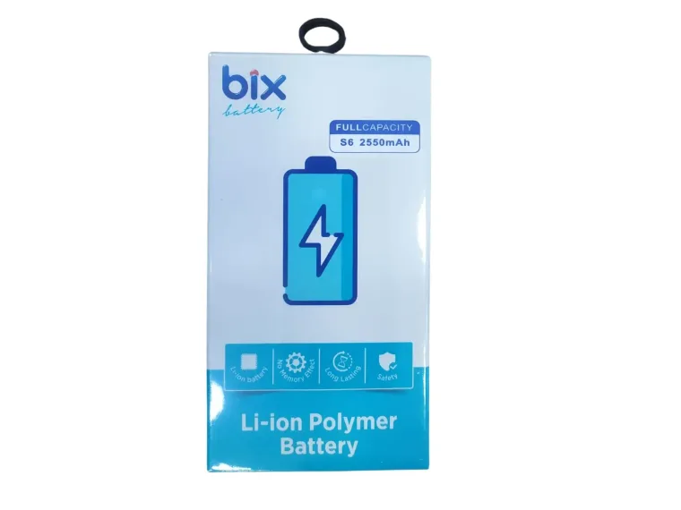 Bix Samsung Galaxy S6 için 2550mAh Kapasiteli Li-ion